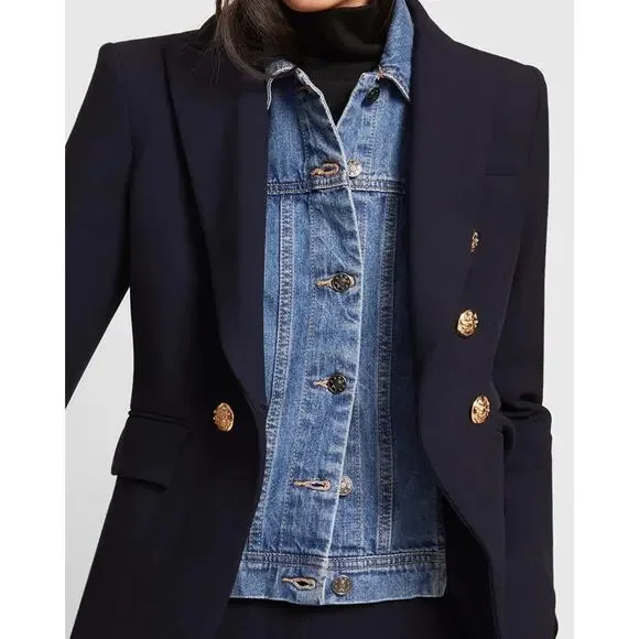 New VERONICA BEARD Slate Denim Dickey Size 00-14 - Picture 4 of 11